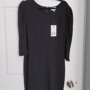 Unique Vintage Black midi dress XL